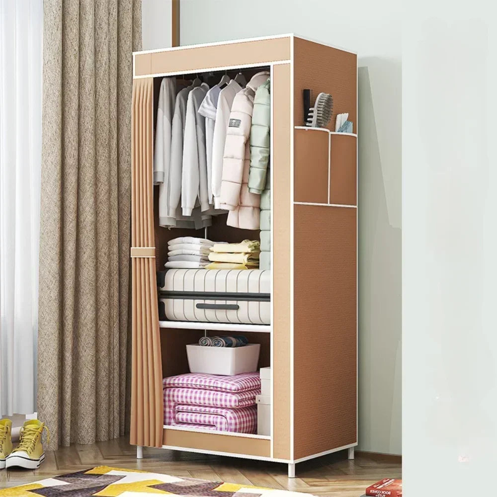 Assembly Closet for Clothes Storage Cabinet Wardrobes Magalu Store Sofa Bed Couch Mirrored Couple Clothes Guard Dressers Shoe