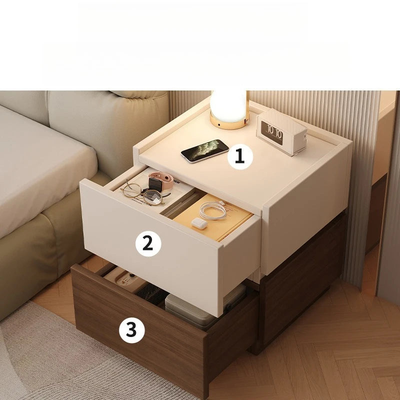 Modern Bedside Table Household Storage Free Combination Cabinet Sofa Bedrooms Bedside Nightstand Bedroom Furniture
