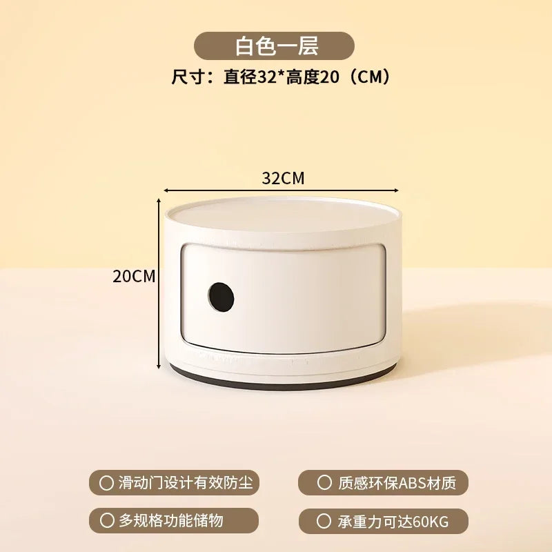 Nordic Modern Nightstands Small Space Cute Round Drawers Bedside Mid Century Outdoor Table De Chevet Furniture Living Room