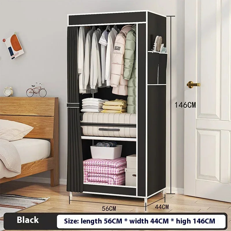 Assembly Closet for Clothes Storage Cabinet Wardrobes Magalu Store Sofa Bed Couch Mirrored Couple Clothes Guard Dressers Shoe