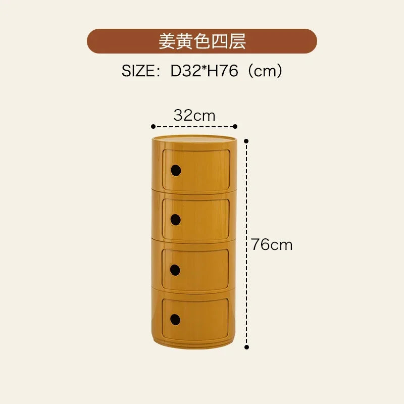 Nordic Modern Nightstands Small Space Cute Round Drawers Bedside Mid Century Outdoor Table De Chevet Furniture Living Room