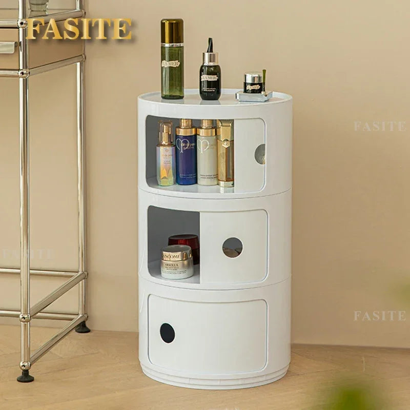 Nordic Modern Nightstands Small Space Cute Round Drawers Bedside Mid Century Outdoor Table De Chevet Furniture Living Room