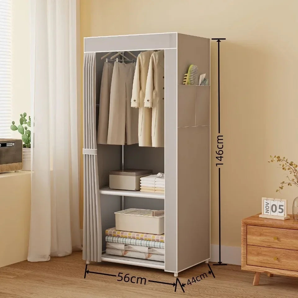 Assembly Closet for Clothes Storage Cabinet Wardrobes Magalu Store Sofa Bed Couch Mirrored Couple Clothes Guard Dressers Shoe