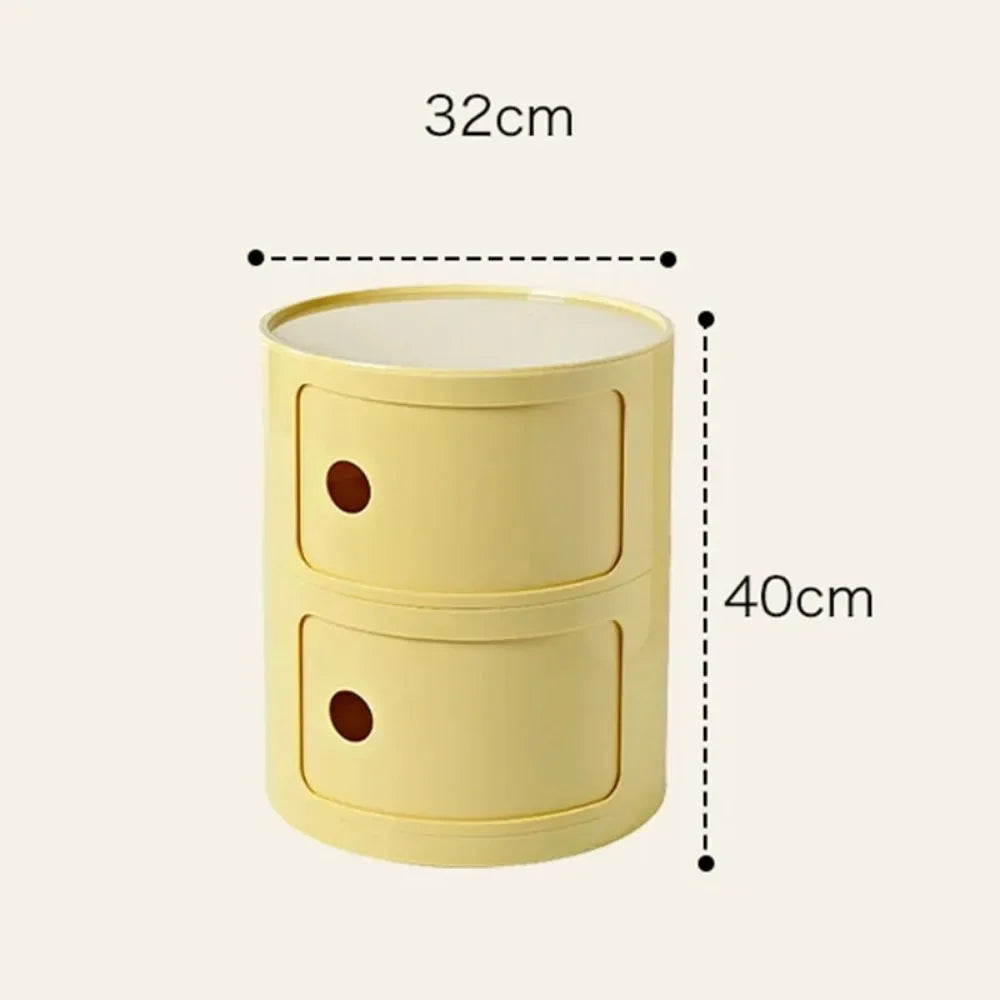 Nordic Modern Nightstands Small Space Cute Round Drawers Bedside Mid Century Outdoor Table De Chevet Furniture Living Room