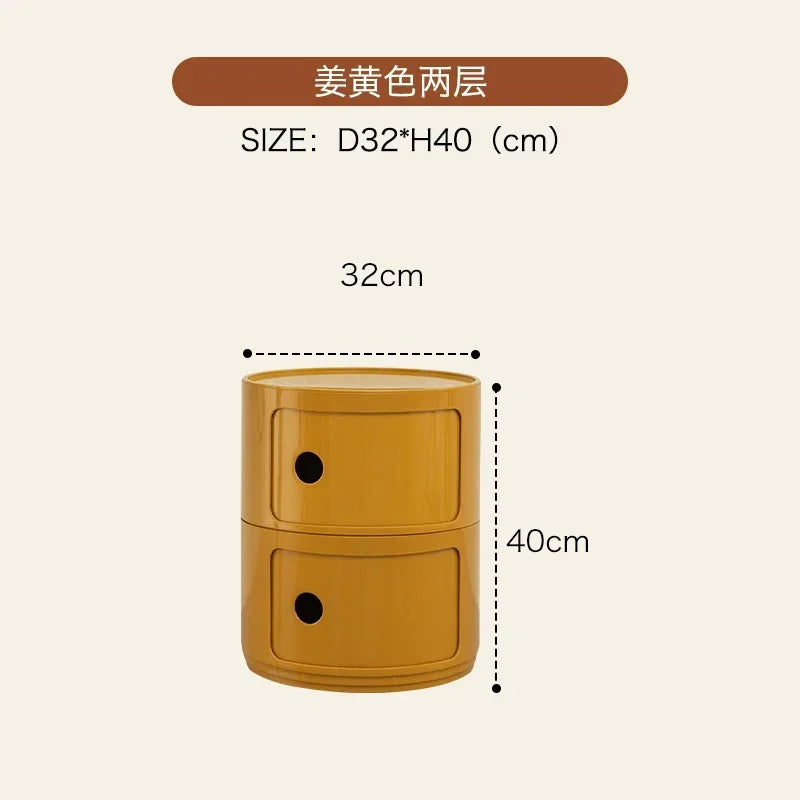 Nordic Modern Nightstands Small Space Cute Round Drawers Bedside Mid Century Outdoor Table De Chevet Furniture Living Room