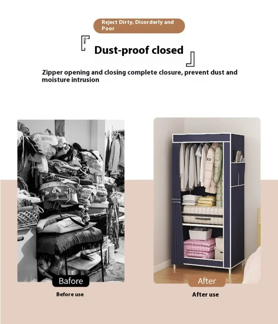 Assembly Closet for Clothes Storage Cabinet Wardrobes Magalu Store Sofa Bed Couch Mirrored Couple Clothes Guard Dressers Shoe