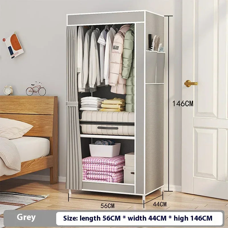 Assembly Closet for Clothes Storage Cabinet Wardrobes Magalu Store Sofa Bed Couch Mirrored Couple Clothes Guard Dressers Shoe