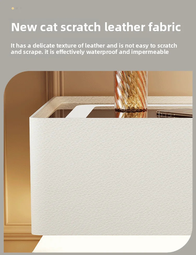 Floating LED Bedside Table Smart Nightstand with Wireless Charging Luxury Modern 2-Tier Storage Drawer Compact Bedroom Furniture