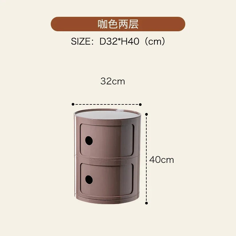Nordic Modern Nightstands Small Space Cute Round Drawers Bedside Mid Century Outdoor Table De Chevet Furniture Living Room